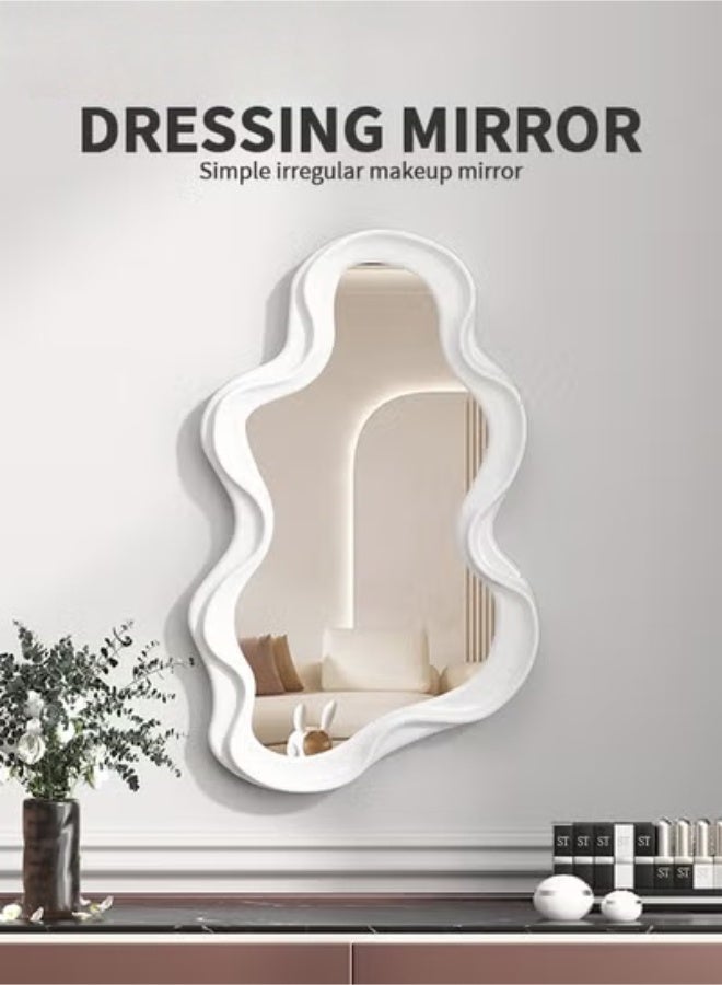 MIXDE Decorative Wavy Mirror,Irregular Wall Hanging Mirror Modern Living Room Funky for Bedroom,and Bathroom Decor Cute Squiggly Mirror - Image 2