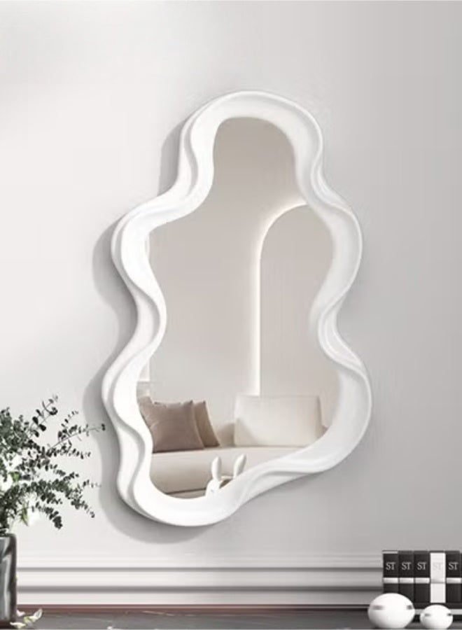 MIXDE Decorative Wavy Mirror,Irregular Wall Hanging Mirror Modern Living Room Funky for Bedroom,and Bathroom Decor Cute Squiggly Mirror - Image 1