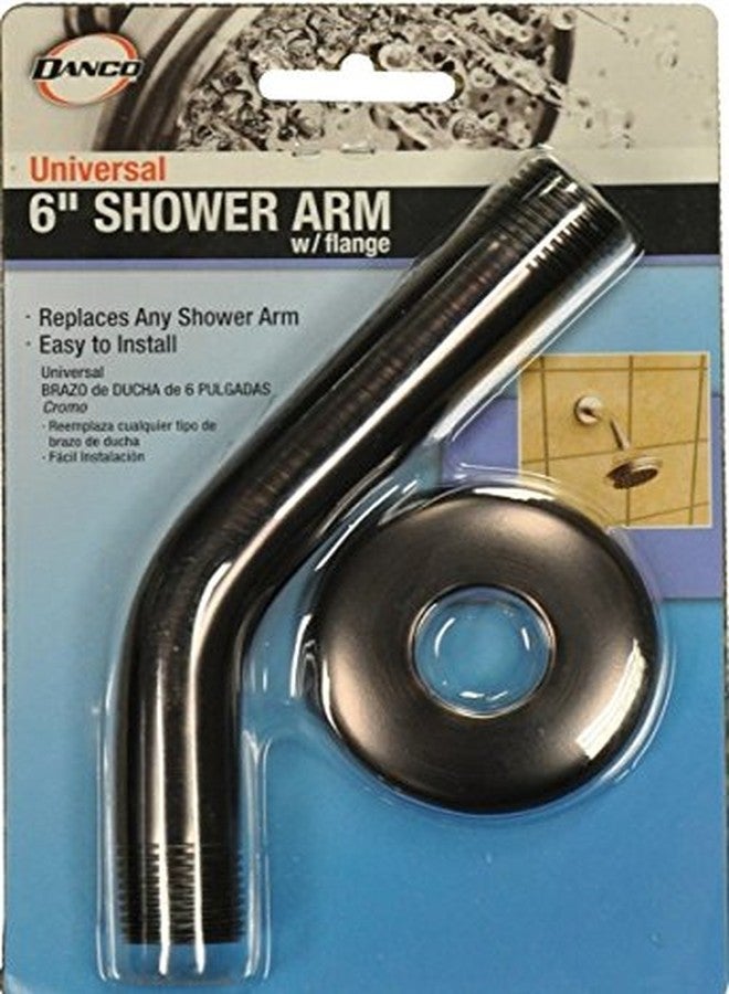 Danco 89182 Showerhead and Shower Arm Flange and Assembly, 6-inch, Brushed Nickel Finish, Oil Rubbed Bronze - Image 2