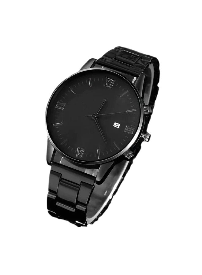 GELESE New simple versatile men's quartz watch trendy Roman numerals fashion iron belt watch - Image 2