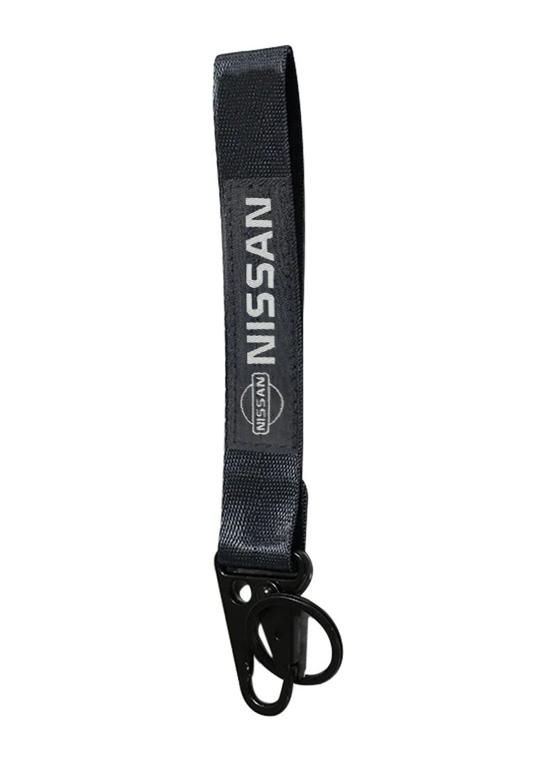 Nissan Durable Home Keychain Car Key Chain, Premium Type Fabric Strap Keychain  - Image 1