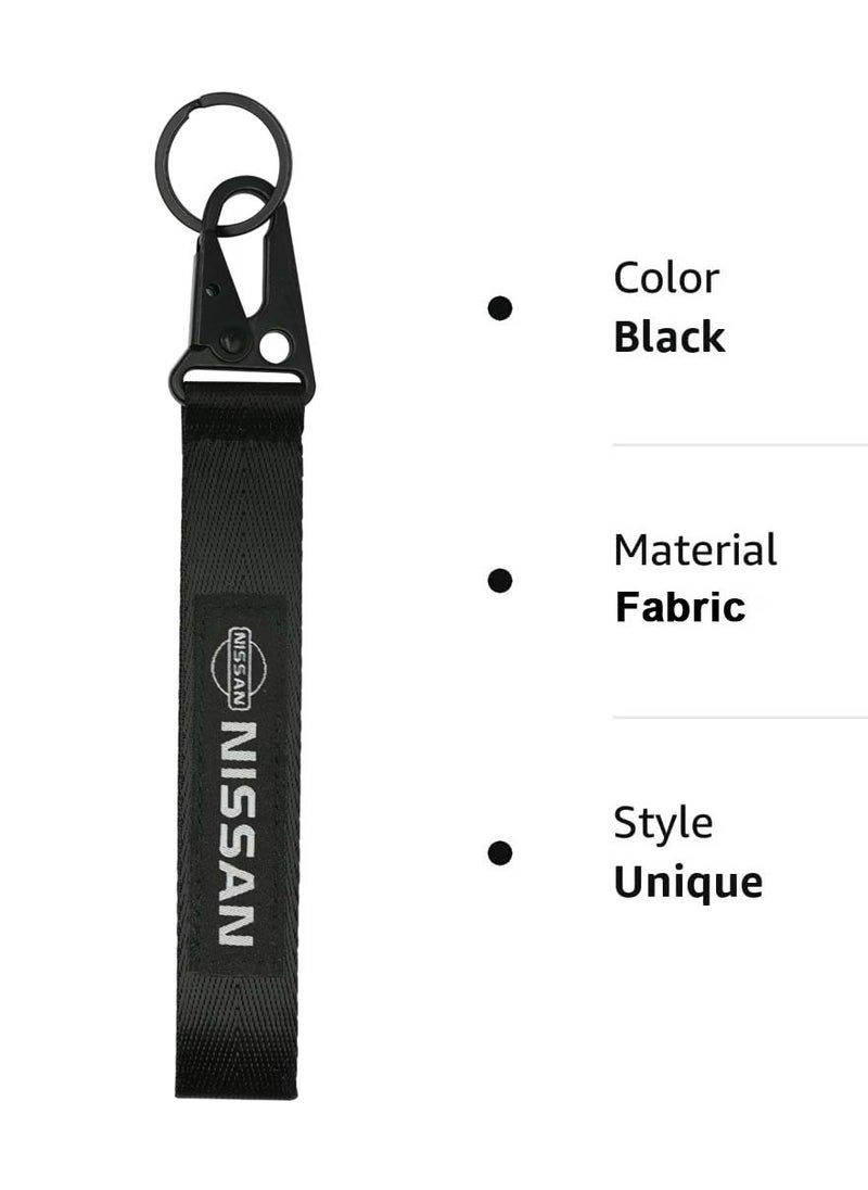 Nissan Durable Home Keychain Car Key Chain, Premium Type Fabric Strap Keychain  - Image 3