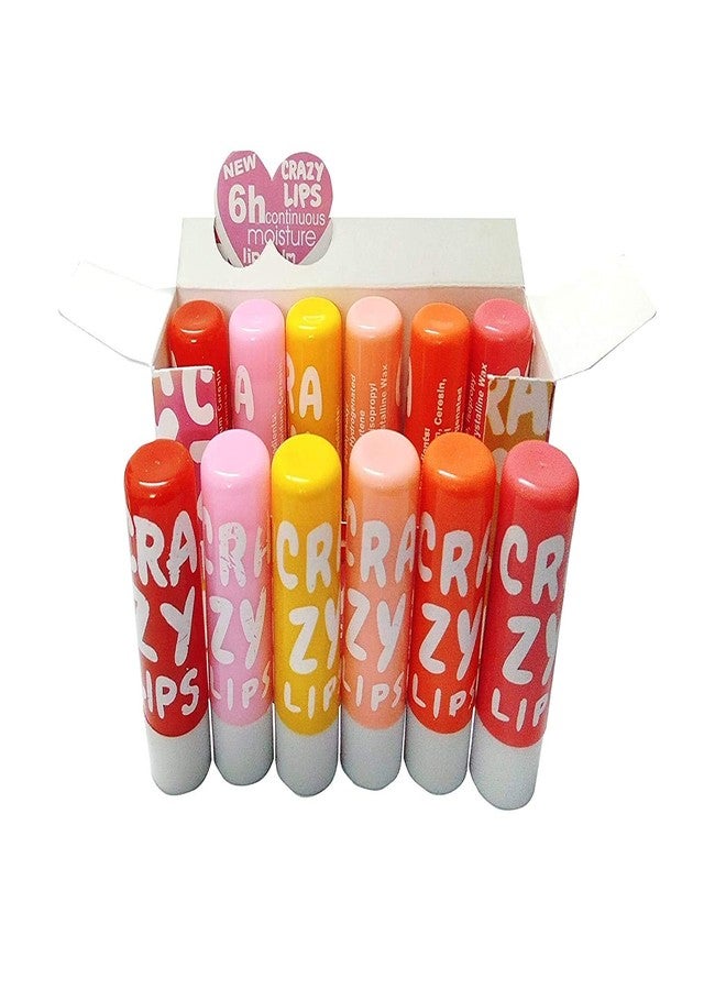 GLAMEZONE Crazy lips trending lipstick 4 Color Lip Balm Pack of 12 CZ-12L (multicolor, 400 g) - Image 2
