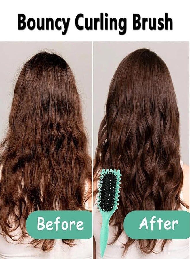 Nisixdec Curly Hair Comb, Curl Defining Brush, Bristle Hair Styling Brush, Detangler For Women, Shaping & Defining Curls - Image 5