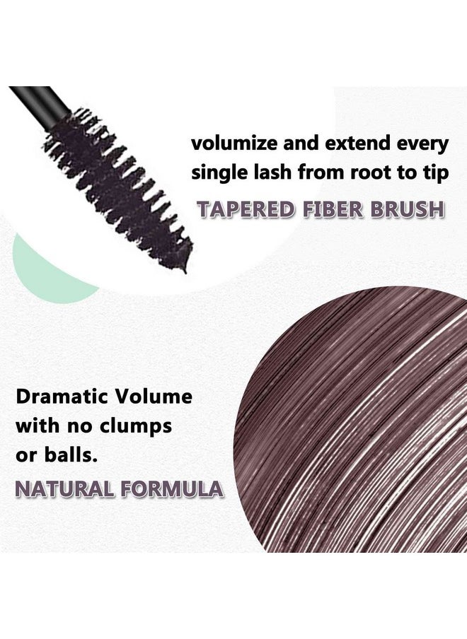 TWLBXMG - Brown Mascara Waterproof Volume Length Hypoallergenic Colored Eyes Makeup Best Benefit Volumizing Lengthening Curling Defining Washable Lashes Light Dark Thrive - Image 1
