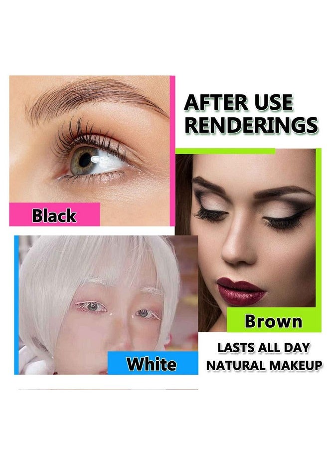 TWLBXMG - Brown Mascara Waterproof Volume Length Hypoallergenic Colored Eyes Makeup Best Benefit Volumizing Lengthening Curling Defining Washable Lashes Light Dark Thrive - Image 1