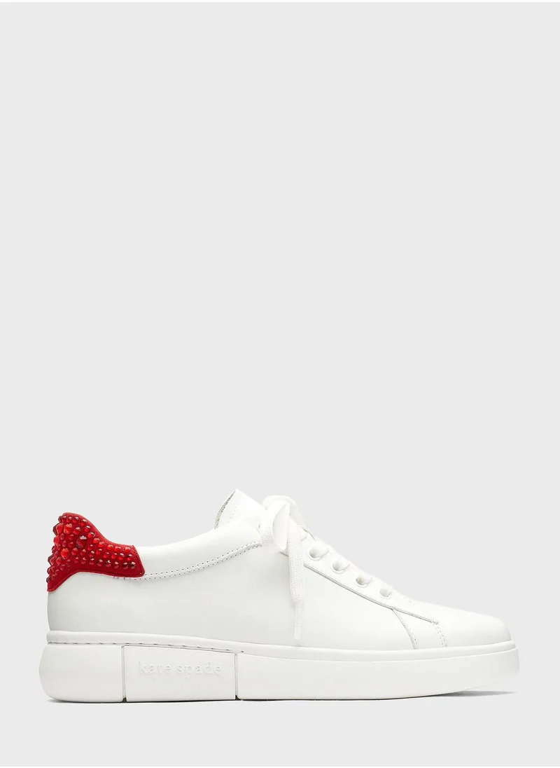 Kate Spade Lace Up Low Top Sneakers