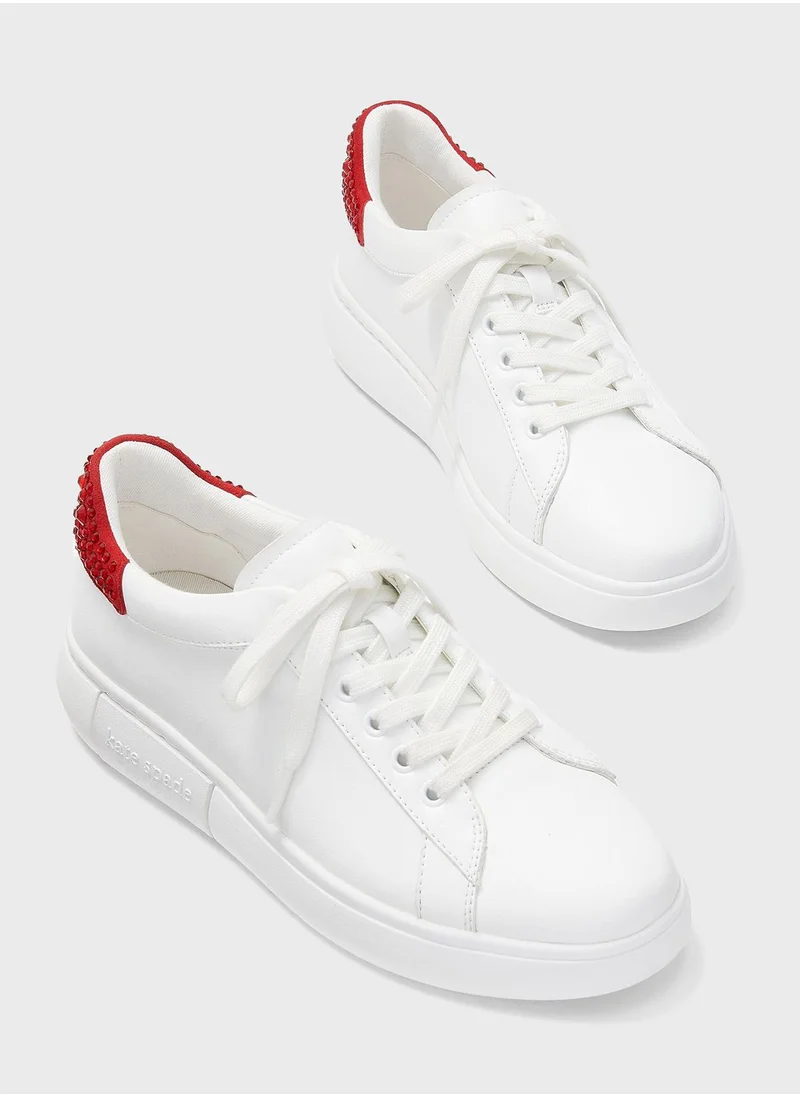 Kate Spade Lace Up Low Top Sneakers