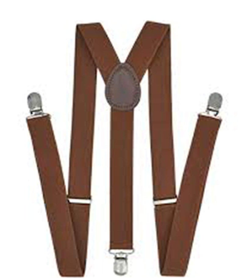 RR DESIGN suspenders for boys, kids,men and women (brown, large men size) - Image 4