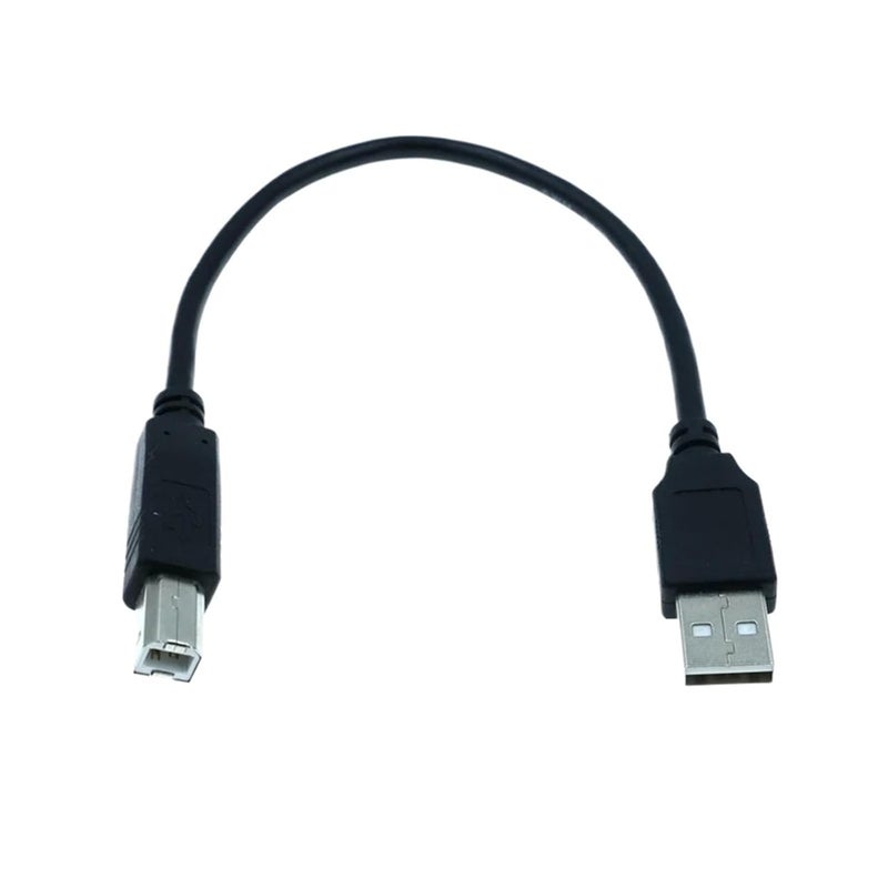 كابل USB 2.0 من نوع A إلى نوع B بطول 30-150 سم، مناسب للاستخدام في زوايا الأعلى والأسفل واليسار واليمين، لأجهزة الطابعات والماسحات الضوئية، بزاوية 90 درجة (طول 50 سم، متجه للأسفل) - Image 4