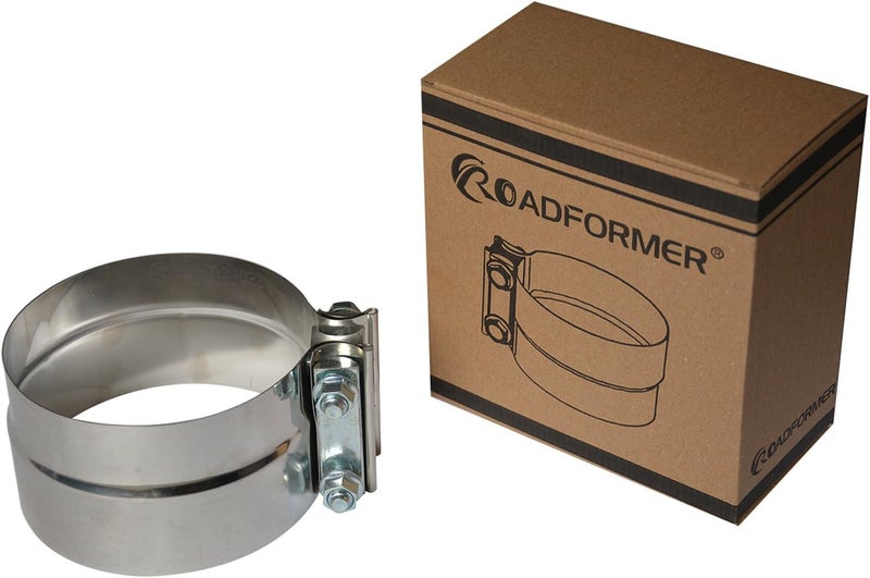 ROADFORMER 3.5 inch Exhaust Clamps Stainless Steel for 3.5" Exhaust Pipe Muffler Band Clamp and Exhaust System Repair and Maintainance - 1 Piece - Image 5