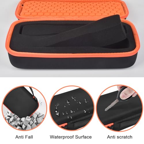 ANKHOH Wireless Microphone Case for JBL Wireless Two Microphone System for for JBL Partybox DIY - Sized Mic Case Fits from 8.25-10.5In Handheld Dual Mic, Recivers, Audio Cable, Power Cord-Orange(Box Only) - Image 4