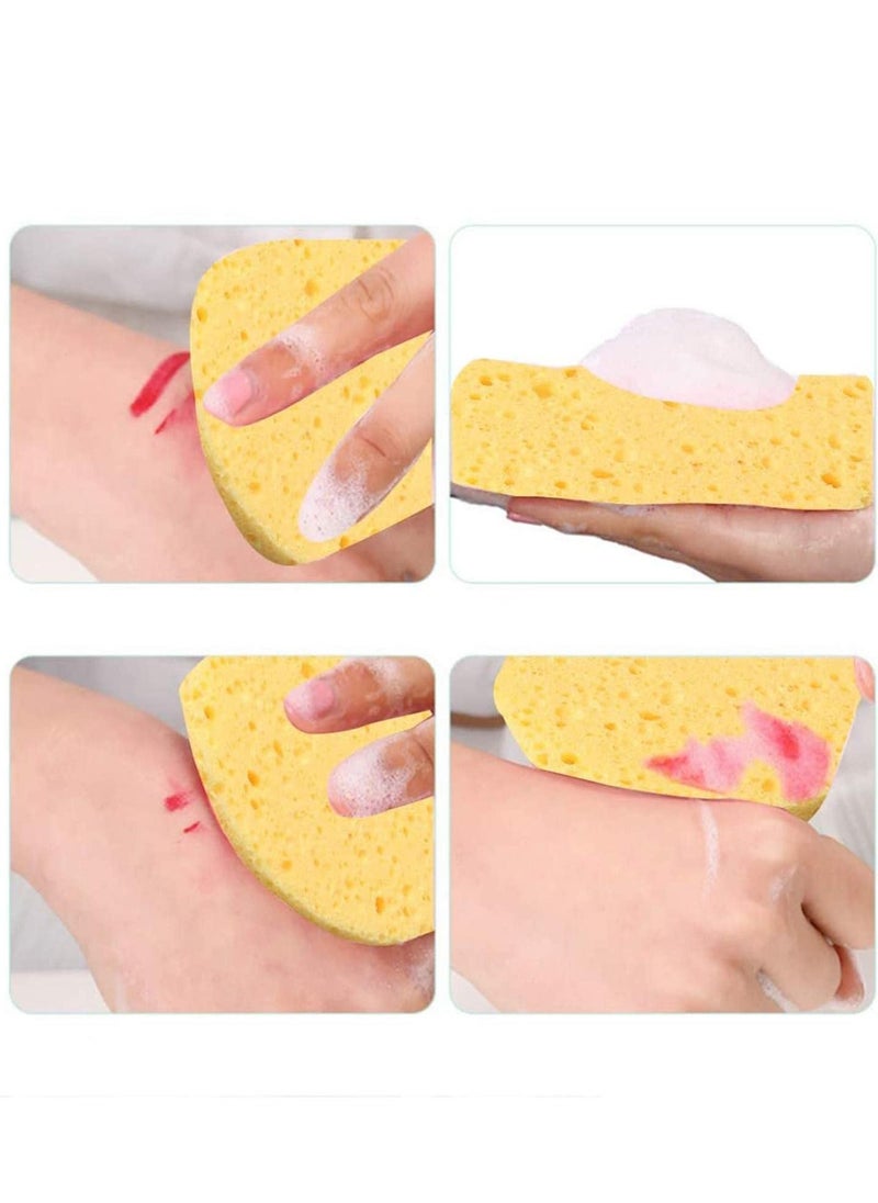 Y&D - Facial Sponges, 50 Count Compressed Cellulose Face Cleansing and Exfoliating Reusable Makeup Mask Remover, Round Cleaning Sponge Pads - Image 1
