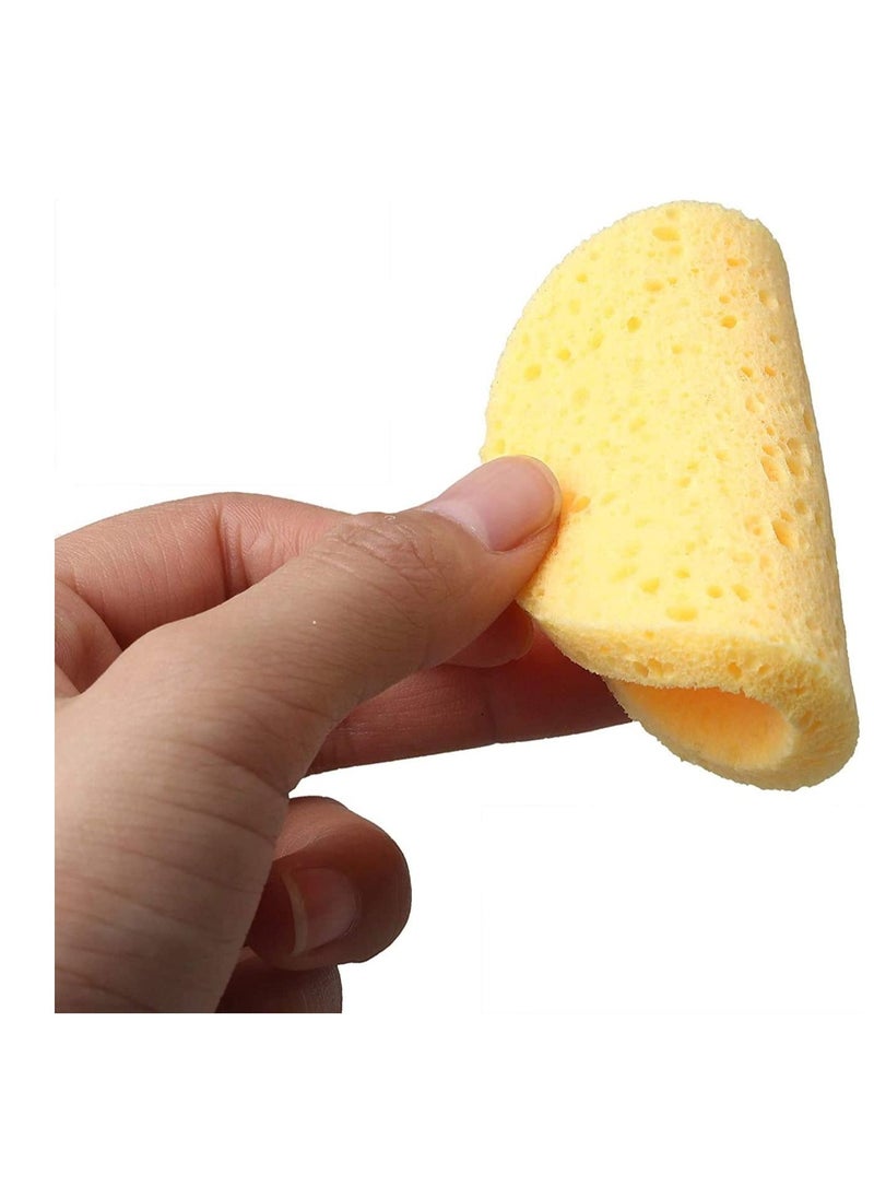 Y&D - Facial Sponges, 50 Count Compressed Cellulose Face Cleansing and Exfoliating Reusable Makeup Mask Remover, Round Cleaning Sponge Pads - Image 1