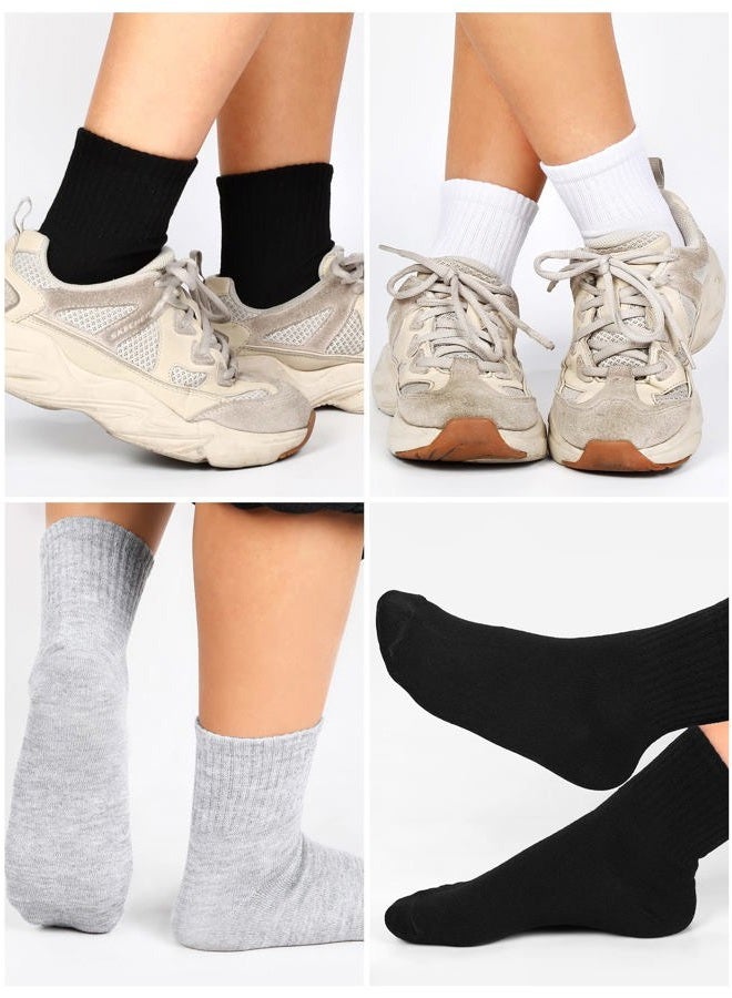 Tarpop 150 Pairs Men Quarter Ankle Socks Bulk Socks Athletic Moisture Wicking Socks Casual Sports Socks Pack, Black, White, Gray, 5X-Small-5X-Large - Image 5