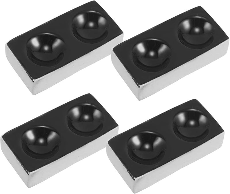 Black Ceramic Spotting Plates 4PCS Laboratory Porcelain Dishes for Chemical Experiments - Image 2