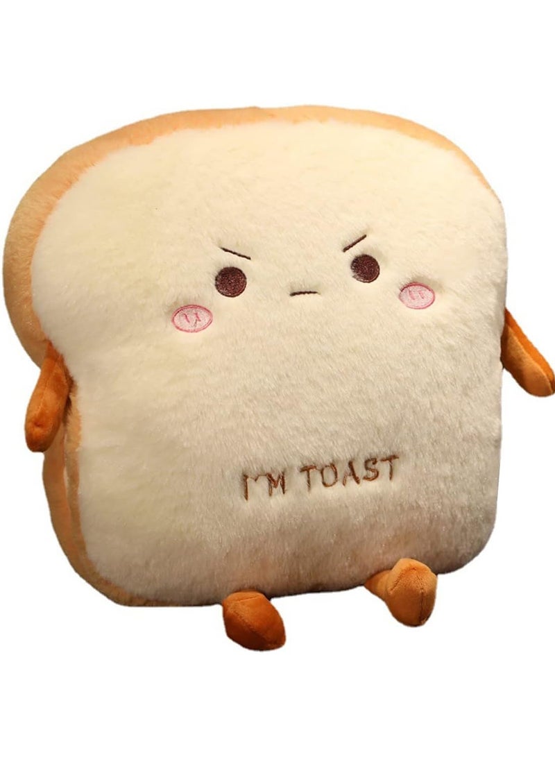 Toast Bread Plush Pillow, Plush Nap Pillow With Handbag Cushion, Great Gift Choice For Children and Adults  - Image 1