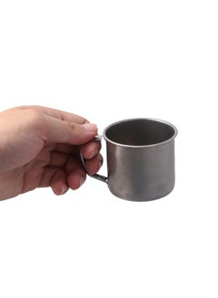 TBoxBo Stainless Steel Coffee Cup with Handle 6 Pcs Camping Cup 4oz Stainless Steel Espresso Cups 2.362.17Inch Metal Shot Glasses Tea Mug Cup Tea Party Great for Outdoor Events Picnics Party  - Image 5