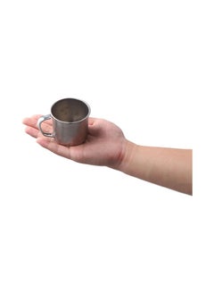 TBoxBo Stainless Steel Coffee Cup with Handle 6 Pcs Camping Cup 4oz Stainless Steel Espresso Cups 2.362.17Inch Metal Shot Glasses Tea Mug Cup Tea Party Great for Outdoor Events Picnics Party  - Image 4