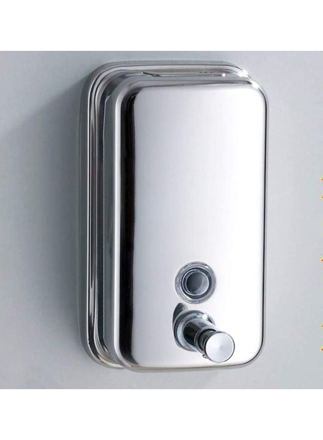 CYTHERIA Stainless Steel Soap Dispenser Silver 1000ml - Image 2