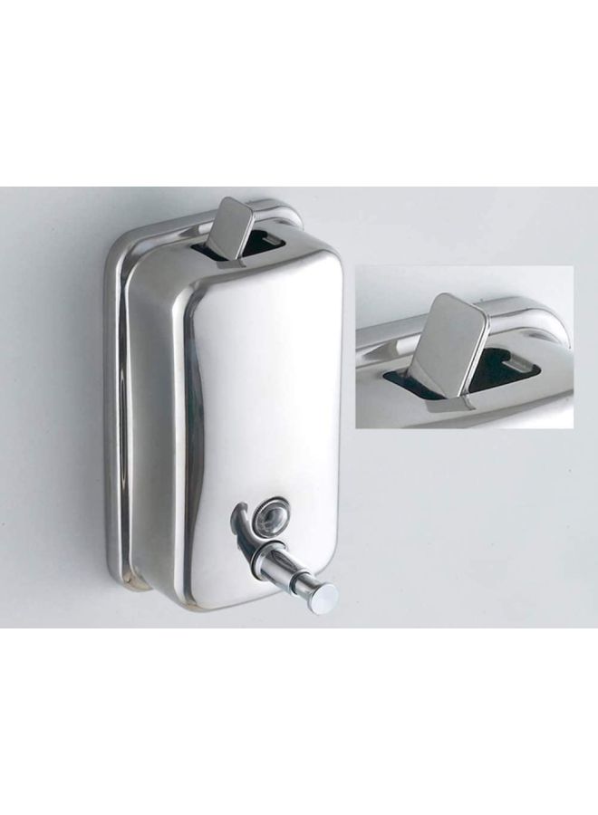 CYTHERIA Stainless Steel Soap Dispenser Silver 1000ml - Image 3