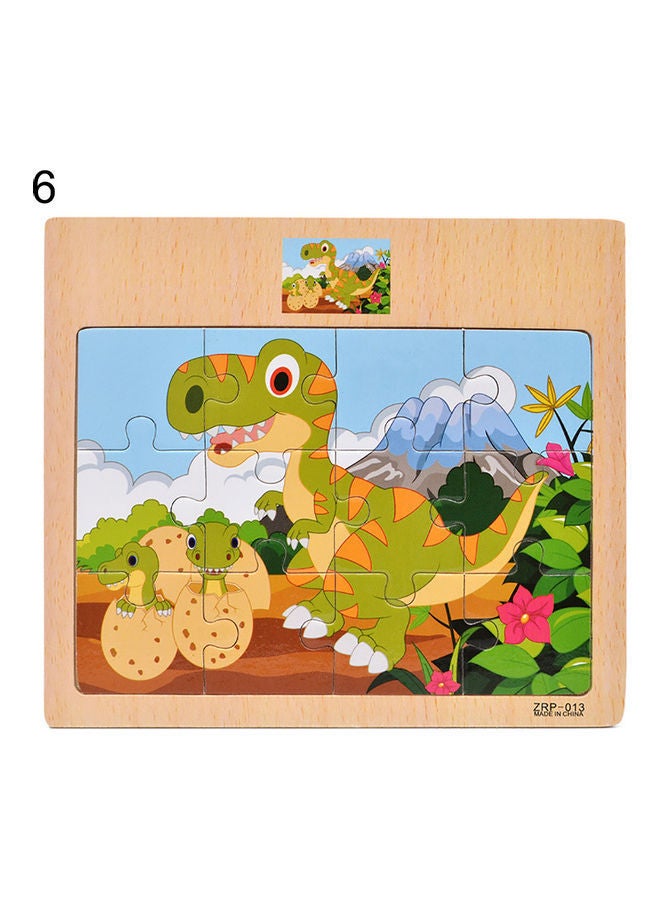 NIBEMINENT Wooden Animal Themed Jigsaw Puzzles Set - Image 1