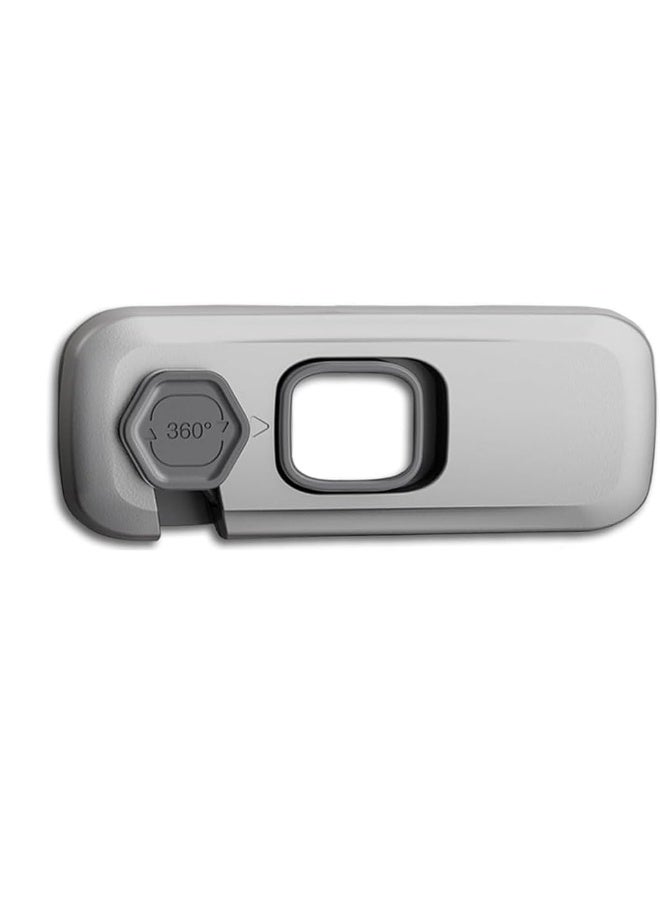 قفل أمان لباب الثلاجة والفريزر لحماية الأطفال، للحماية من القرص وهو مضاد للفتح، مناسب للثلاجات والخزائن والدواليب والأبواب سهل التركيب - Image 1