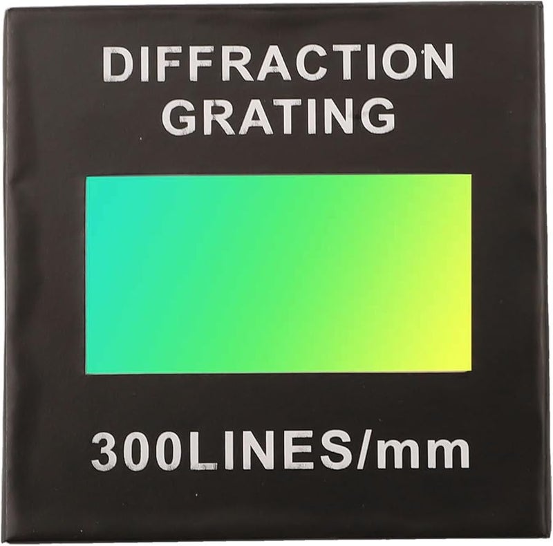 Holographic Transmission Diffraction Grating Sheet 300 Lines 50X50mm For Spectrophotometer Optical Teaching Experiments - Image 3