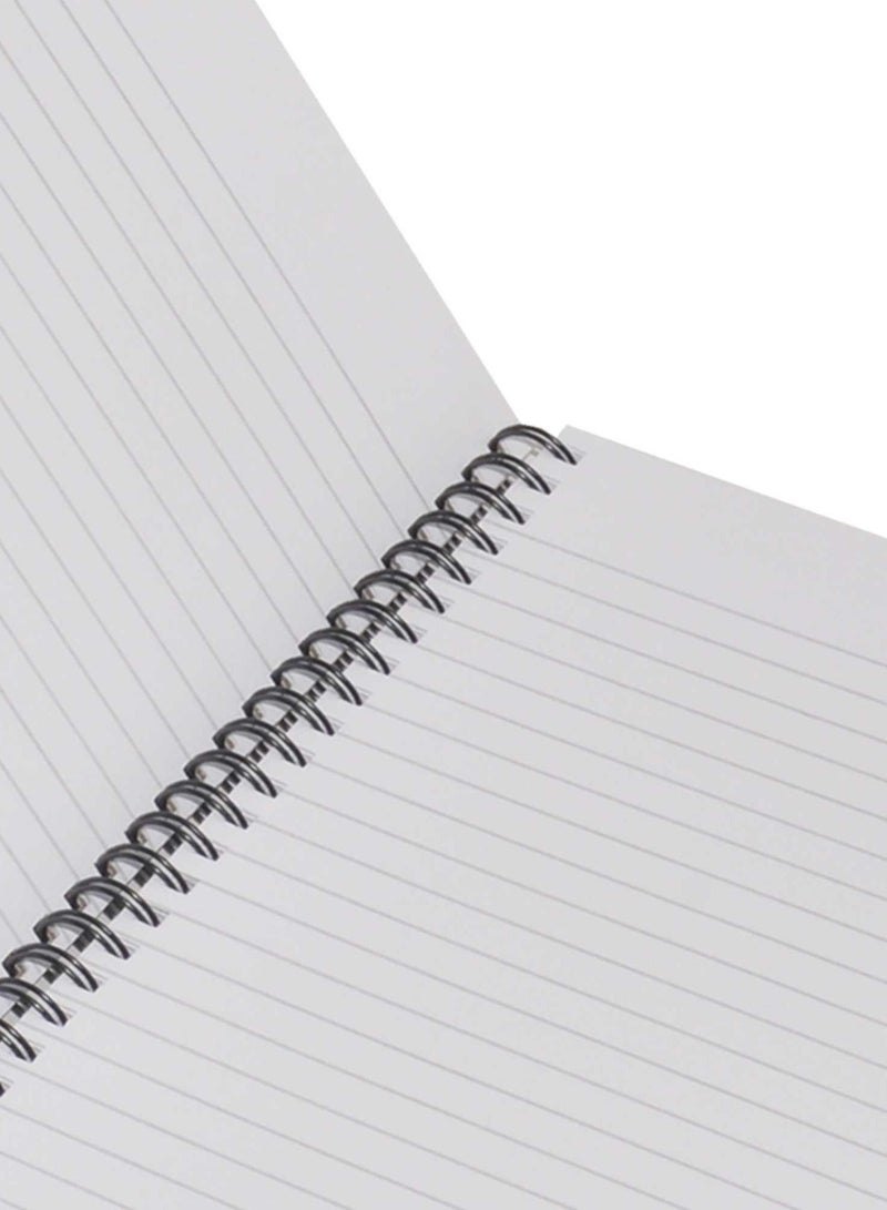 FIS LIGHT Pack of 5  Spiral Hard Cover Notebook, Single Line, A4, 100Sheets -LINBSA41708 - Image 2