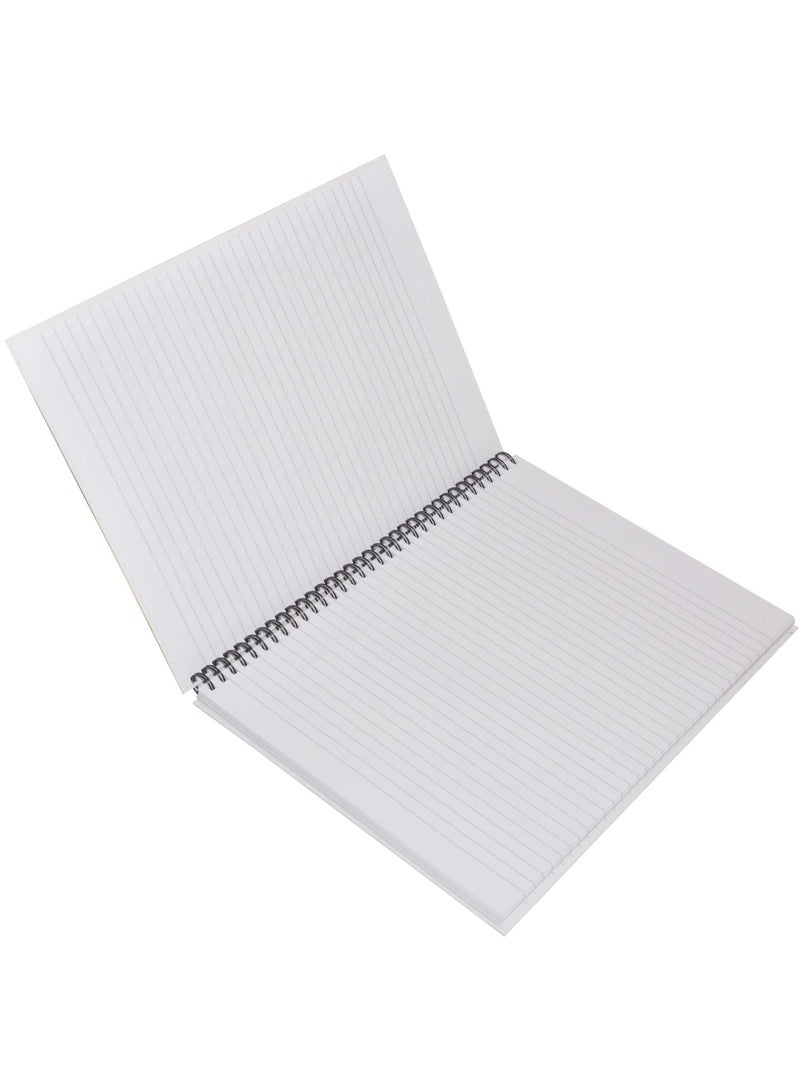 FIS LIGHT Pack of 5  Spiral Hard Cover Notebook, Single Line, A4, 100Sheets -LINBSA41708 - Image 3