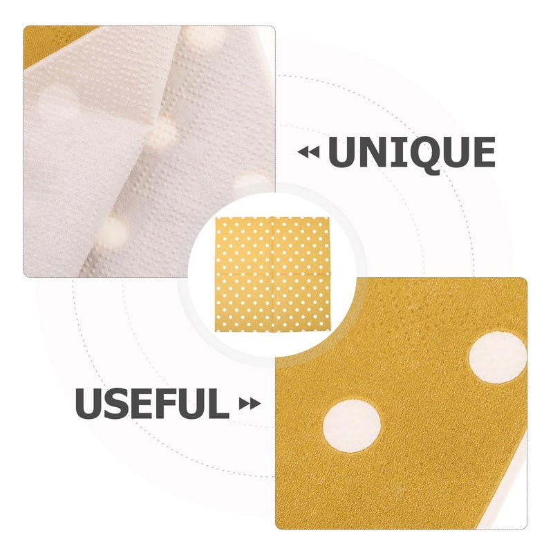 مناديل ورقية للعشاء بثلاث طبقات مع نقاط ذهبية وخطوط، عبوة من 16 قطعة لحفلات أعياد الميلاد والزفاف والمناسبات - Image 4