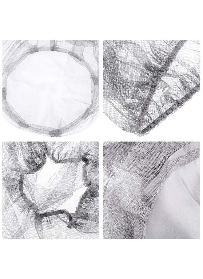 Hestya - 4 Pack Head Net Face Netting Neck Cover Netting Mesh Net for Outdoor Activity (Big Size, Grey) - Image 1