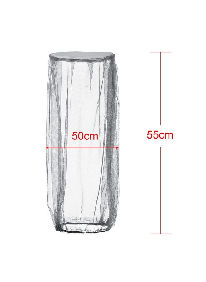 Hestya - 4 Pack Head Net Face Netting Neck Cover Netting Mesh Net for Outdoor Activity (Big Size, Grey) - Image 1