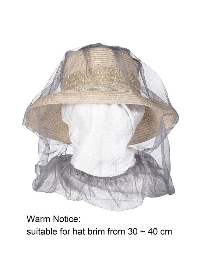Hestya - 4 Pack Head Net Face Netting Neck Cover Netting Mesh Net for Outdoor Activity (Big Size, Grey) - Image 1