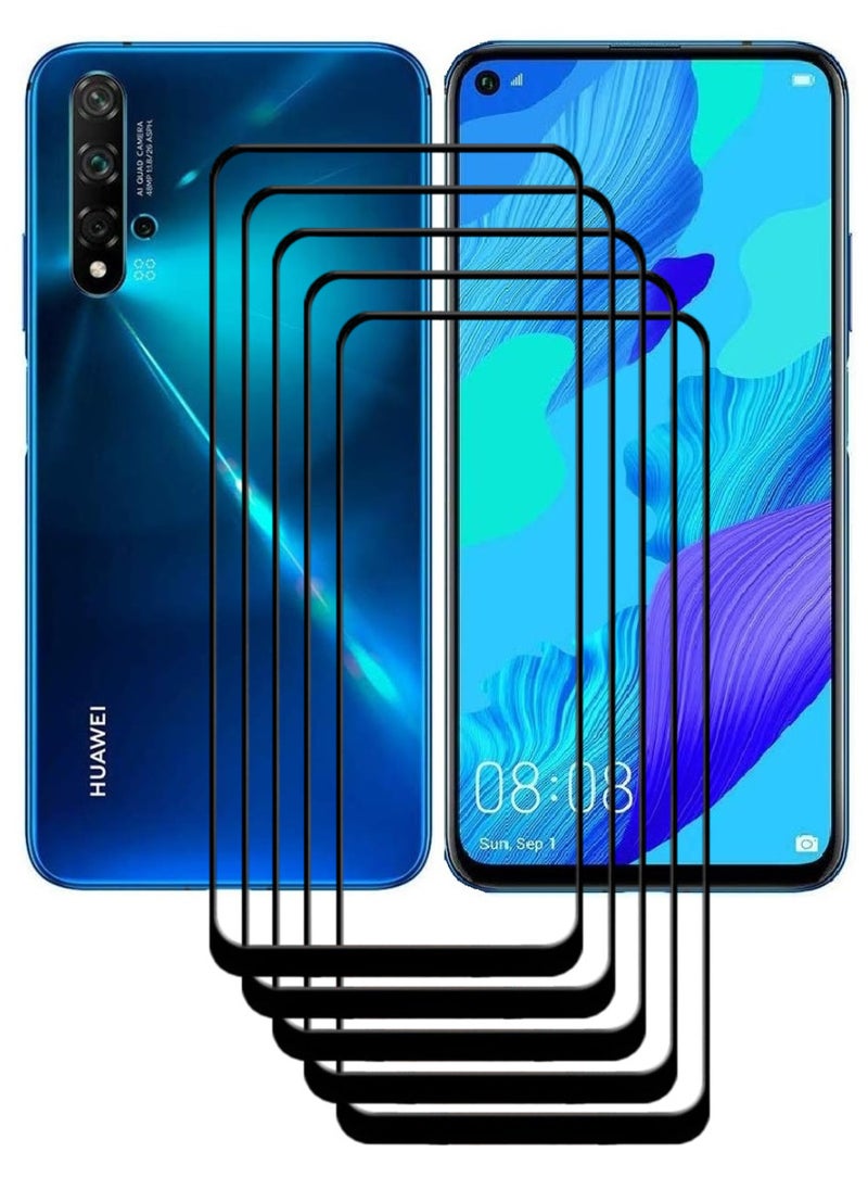 ACLIX 5 Pieces Antistatic ESD Dustproof Premium Quality High Definition Tempered Glass Screen Protector Designed For Huawei nova 5T - Image 1