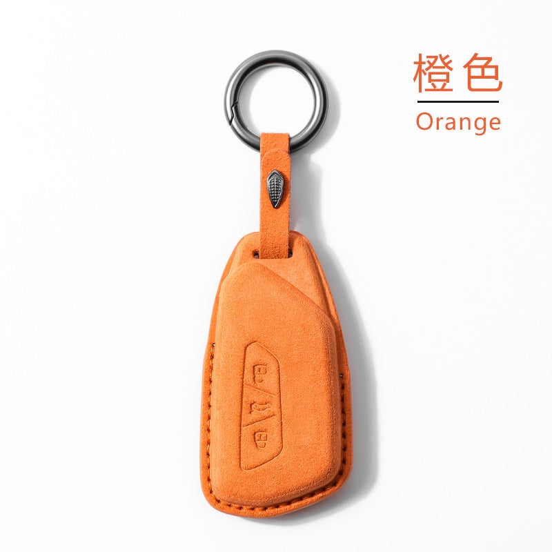Suede Car Key Cover For Volkswagen Touang Xid4X Wei Ran Id3Id6X Golf Bag Buckle Case - Image 3