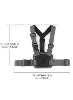 Excefore Adjustable Body Mount Belt Chest Strap with J Hook Mount & Long Screw & Phone Clamp, Capture Your Adventures (Chest Mount)  - Image 2