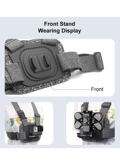 Excefore Adjustable Body Mount Belt Chest Strap with J Hook Mount & Long Screw & Phone Clamp, Capture Your Adventures (Chest Mount)  - Image 4