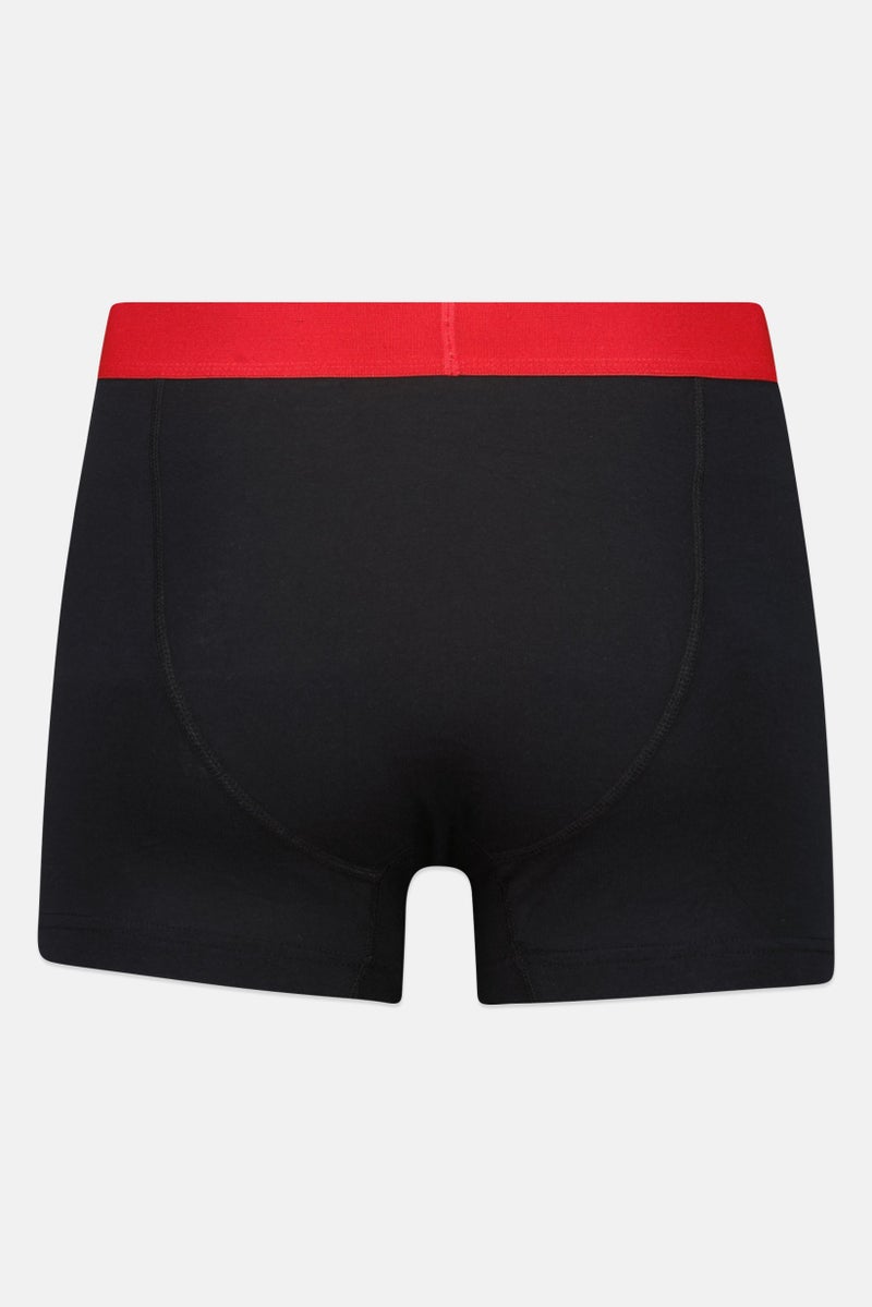 Threadbare Men 3 Pcs Brand Logo Boxer Briefs, Black - Image 2