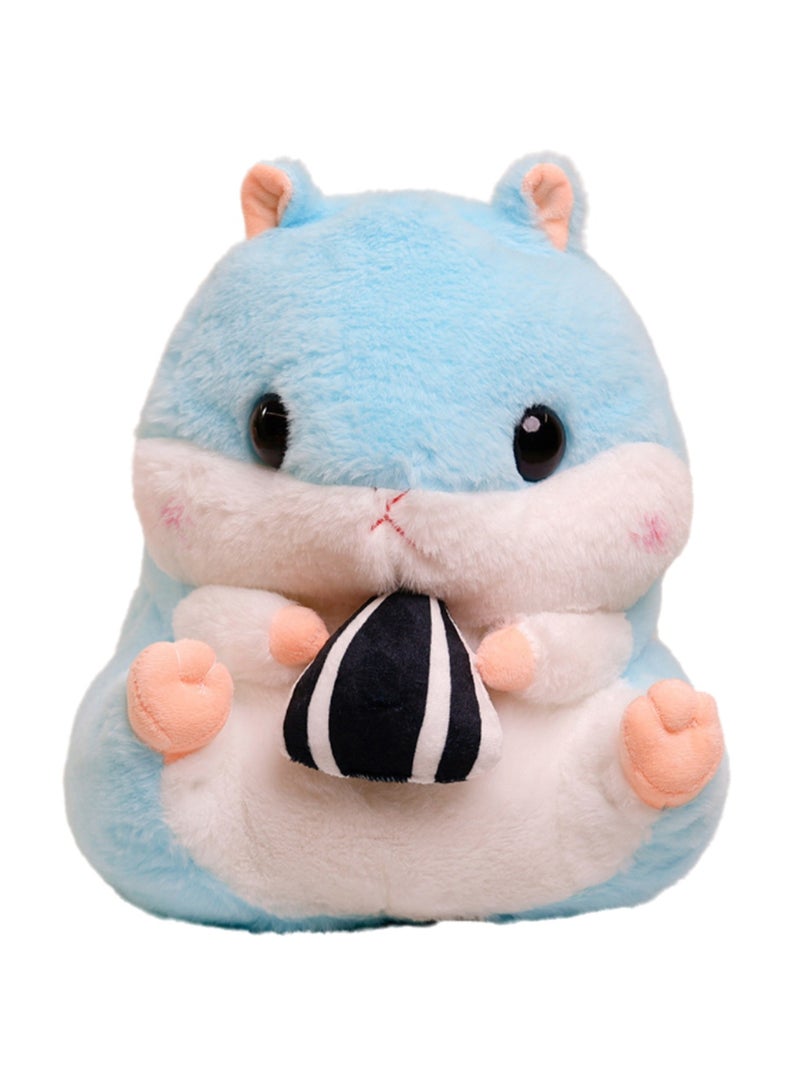 40 CM Cute Melon Seeds Hamster Plush Toy Soft Stuffed Cartoon Animal Doll For Girls And Boys All Ages Gift（Blue） - Image 1