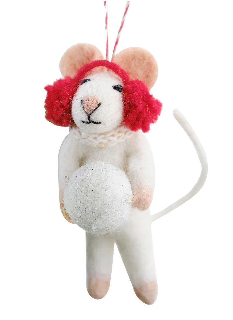 جينجر راي Tree Decoration - Snowball Mouse
