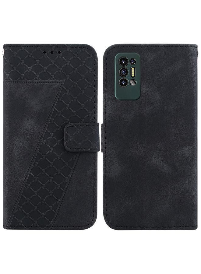 إيروريكس جراب لهاتف Tecno Pova 2 مصنوع من الجلد المنقوش على شكل سبعة - Image 1