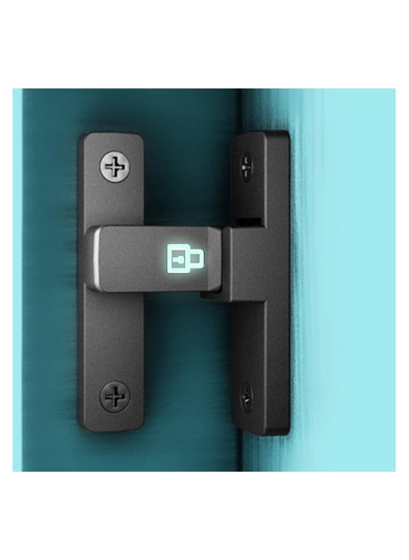 Y&D Door Lock, 90 Degree Heavy Duty Latch, Barn Lock for Inward Opening/Sliding Doors, Garden, Bathroom, Warehouse  - Image 1