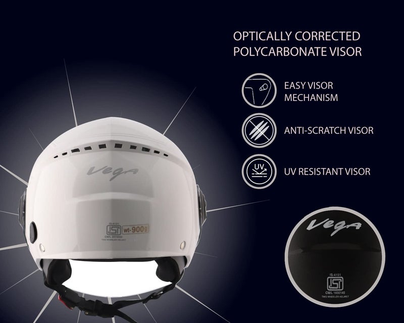 Vega Blaze Dx White Helmet-L - Image 5