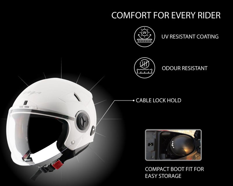 Vega Blaze Dx White Helmet-L - Image 4