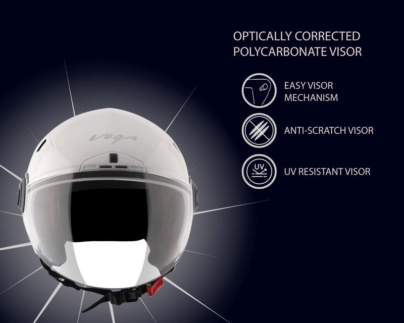 Vega Blaze Dx White Helmet-L - Image 3