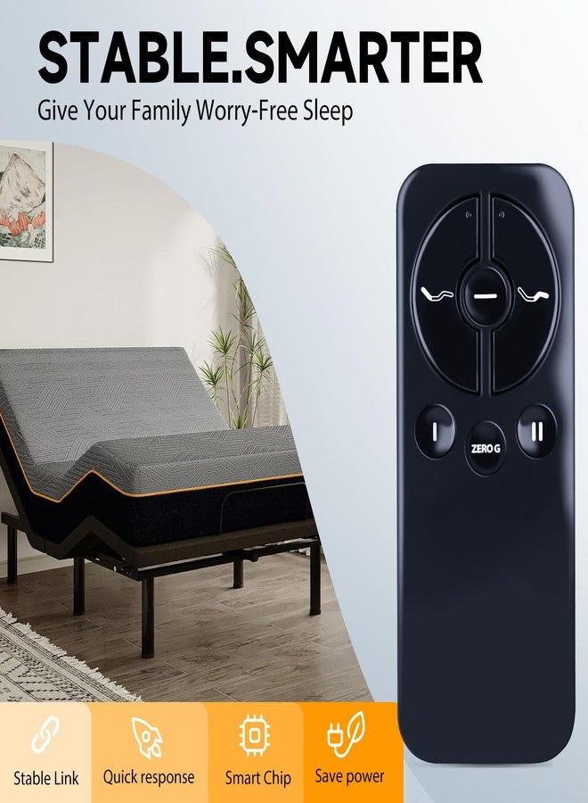 ZWP Replacement Remote Control Compatible for Ease 2.0/3.0/4.0 Adjustable Beds Bases, for Power Base/Tempurpedic/Sealy/Adjustable Beds Bases JLDK.30.04.07 RF368C - Image 3