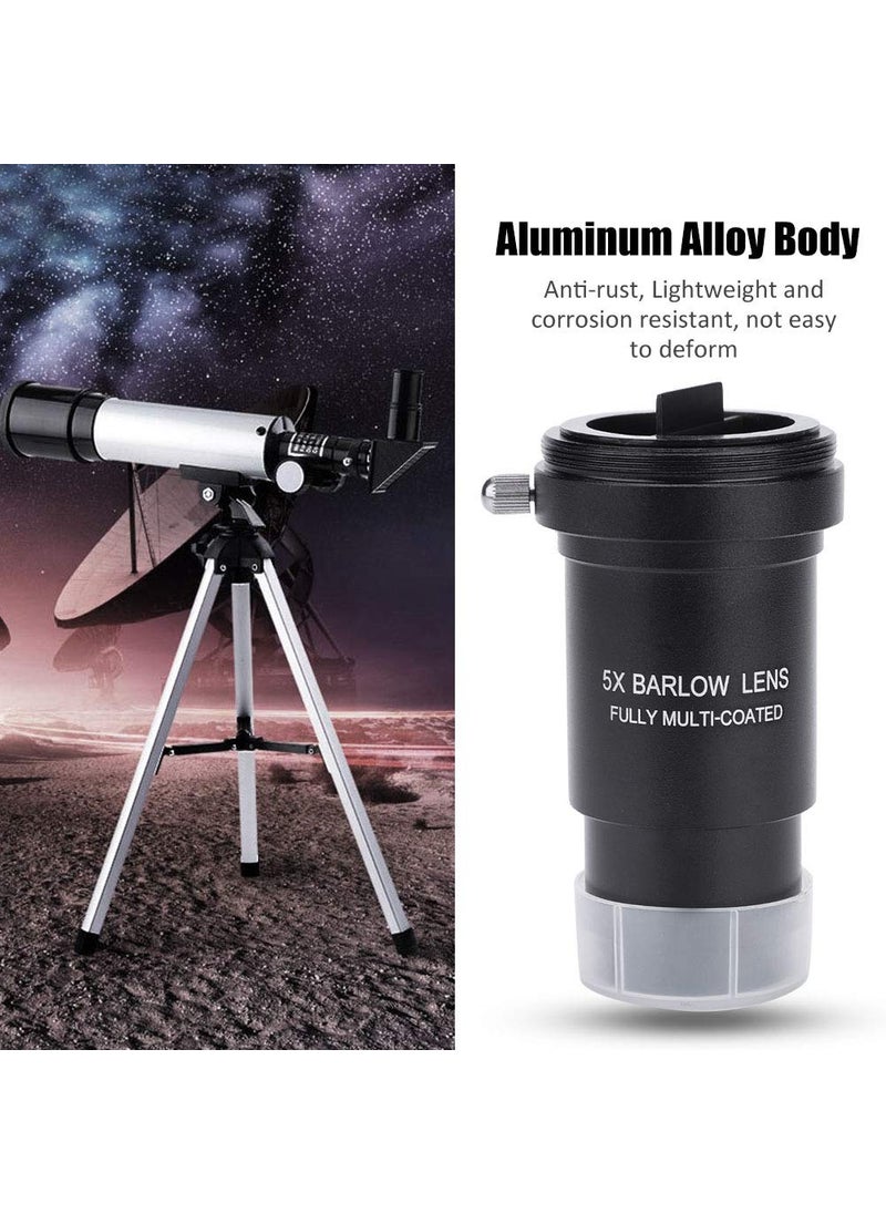 Diyeeni Barlow Lens,Multicoated 1.25" 5X Barlow Lens M42 Thread for 31.7mm Telescopes Eyepiece,no Chromatic Aberration  - Image 5