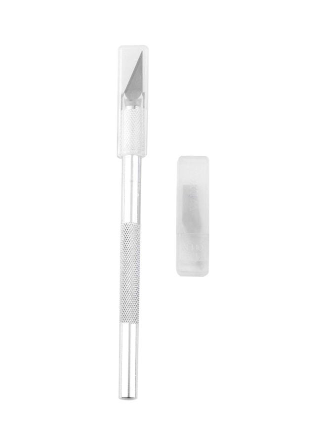 NIBEMINENT 5-Piece Blades With Metal Engraving Pen Set Silver - Image 3