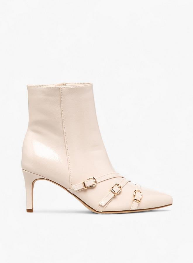 Flora Bella By Shoexpress Women Buckle Detail Ankle Boots - Image 1